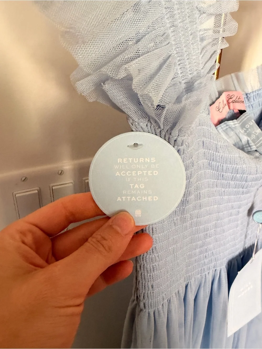 Hill House Home Collector’s Edition Ellie Nap Dress | Powder Blue Tulle | M NWT - Picture 6 of 7